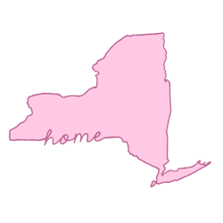 new york home state pink