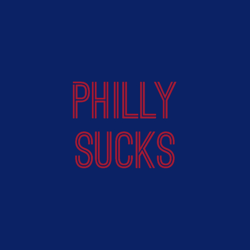 philly sucksbluered (new york) graphic