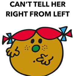 little miss cant tell her right from leftlittle miss design