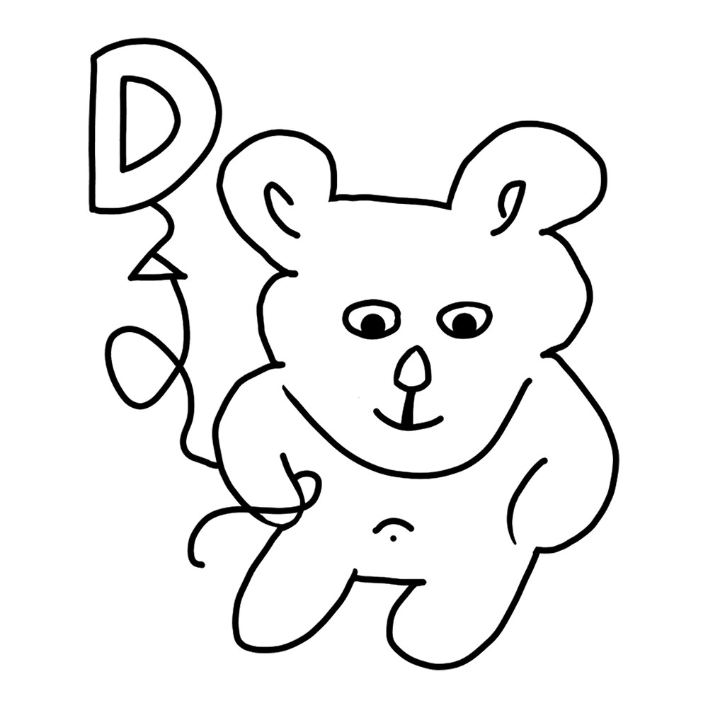 Sweet teddy bear A B C balloon.png