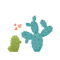 Cacti + Cact-You = Cactus Happy Cacti Succulent Cute Valentine_s Love Couple IllustrationT-.png
