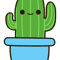 Cute cactus in blue pot.png