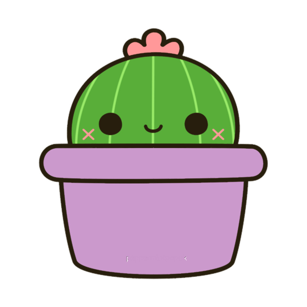 Cute cactus in purple pot.png
