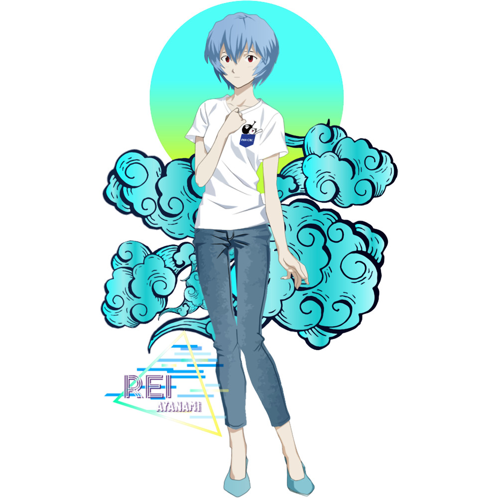 Rei Ayanami Casual - Retro.png