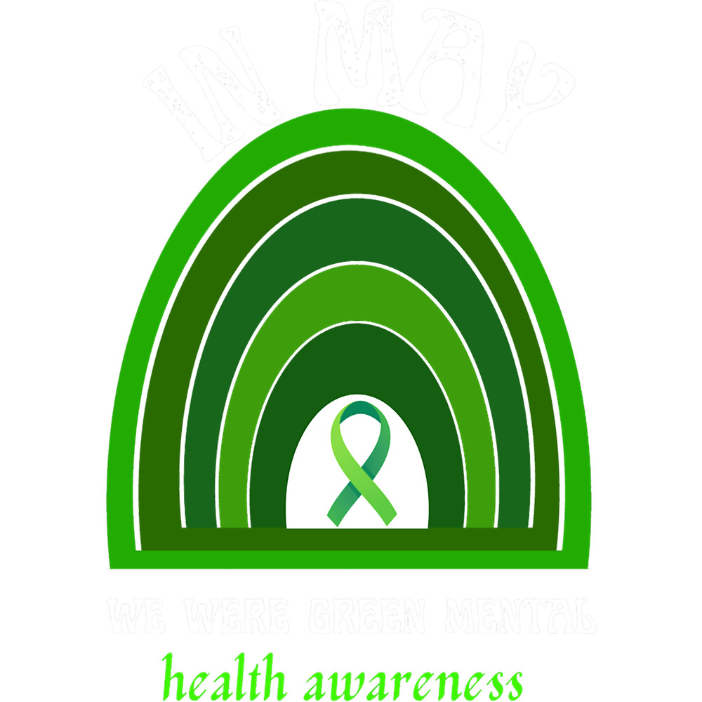 in may we wear green mental health awareness Premium .png