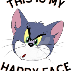 this is my happy face tom