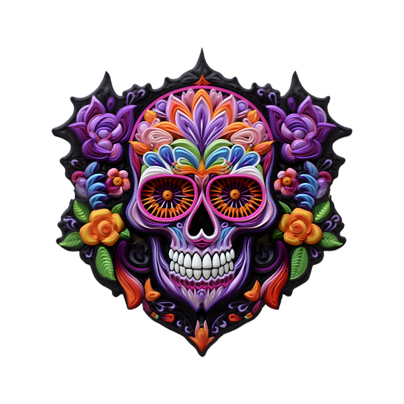 Day of the Dead, Sugar Skull Patch 6 .png