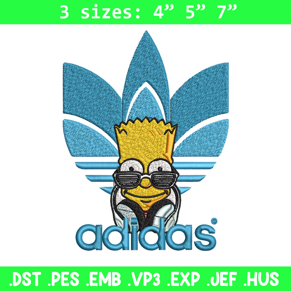 Bart simpson adidas Embroidery Design,Adidas Embroidery, Brand Embroidery, Embroidery File, Logo shirt, Digital download.jpg