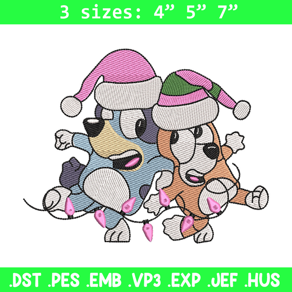 Bluey bingo embroidery design, Bluey embroidery, Chrismas design, Embroidery file, Embroidery shirt, Digital download.jpg