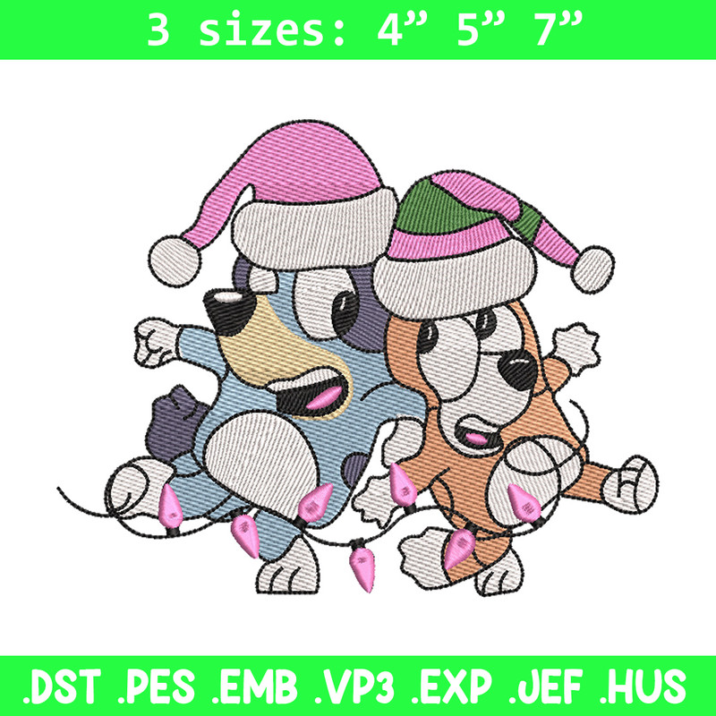 Bluey bingo embroidery design, Bluey embroidery, Chrismas design, Embroidery file, Embroidery shirt, Digital download.jpg