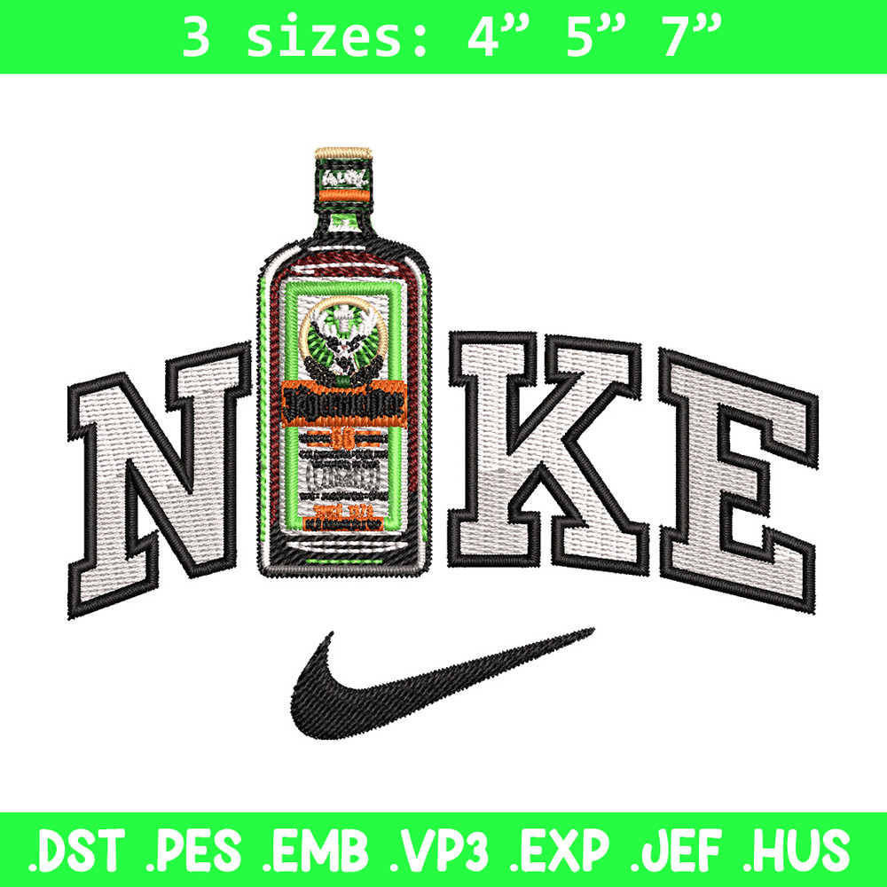 Bottle x nike logo embroidery design, Nike embroidery, Embroidery file, Embroidery shirt, Nike design, Digital download.jpg