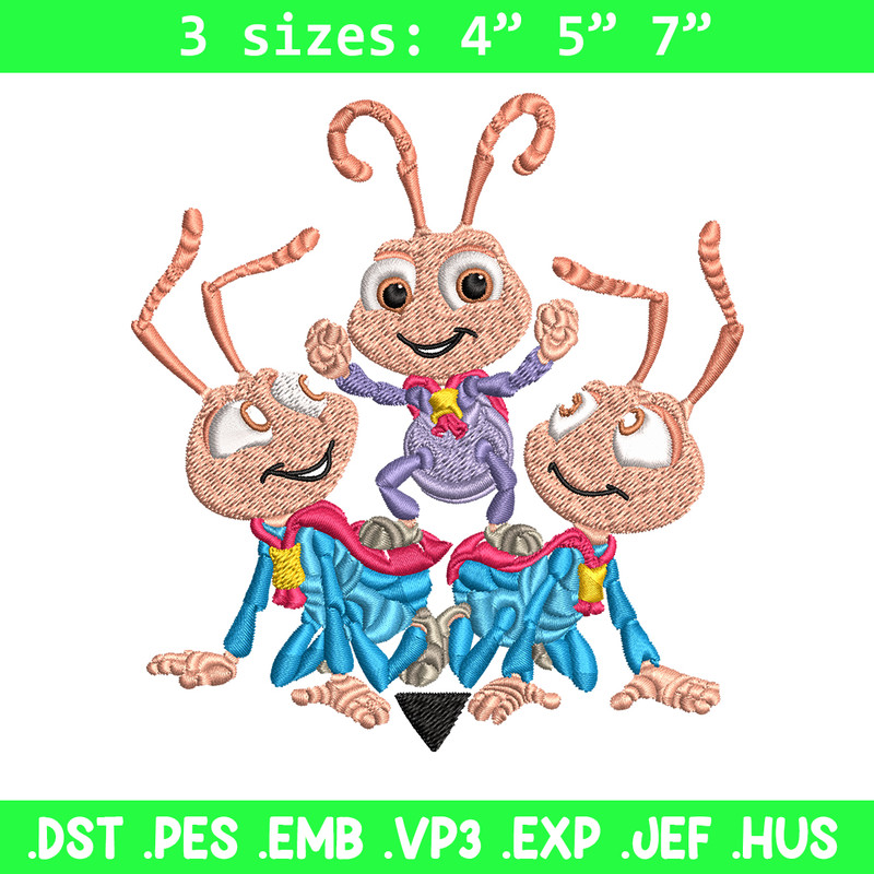 Bug's Life logo Embroidery design, Bug's Life logo Embroidery, cartoon design, Embroidery File, Digital download..jpg