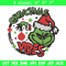 Christmas Vibes Grinch Embroidery design, Grinch Christmas Embroidery, Grinch design, Embroidery file, Digital download..jpg