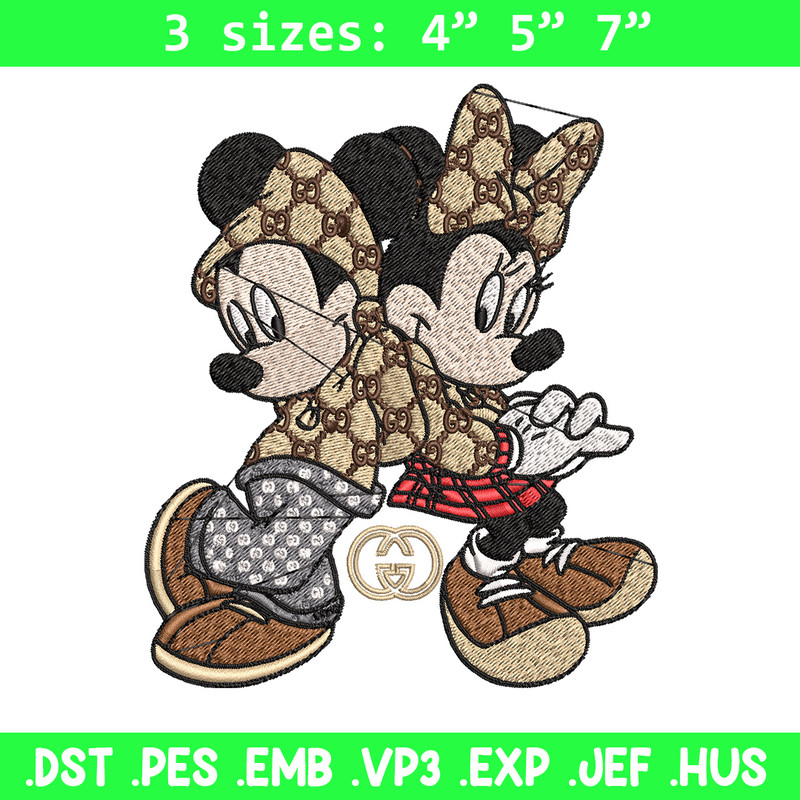 Couple gucci mouse Embroidery Design, Gucci Embroidery, Embroidery File, Logo shirt,Sport Embroidery, Digital download.jpg
