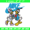 Daisy and Donald duck Nike Embroidery design, Cartoon Embroidery, Nike design, Embroidery file, Instant download.jpg