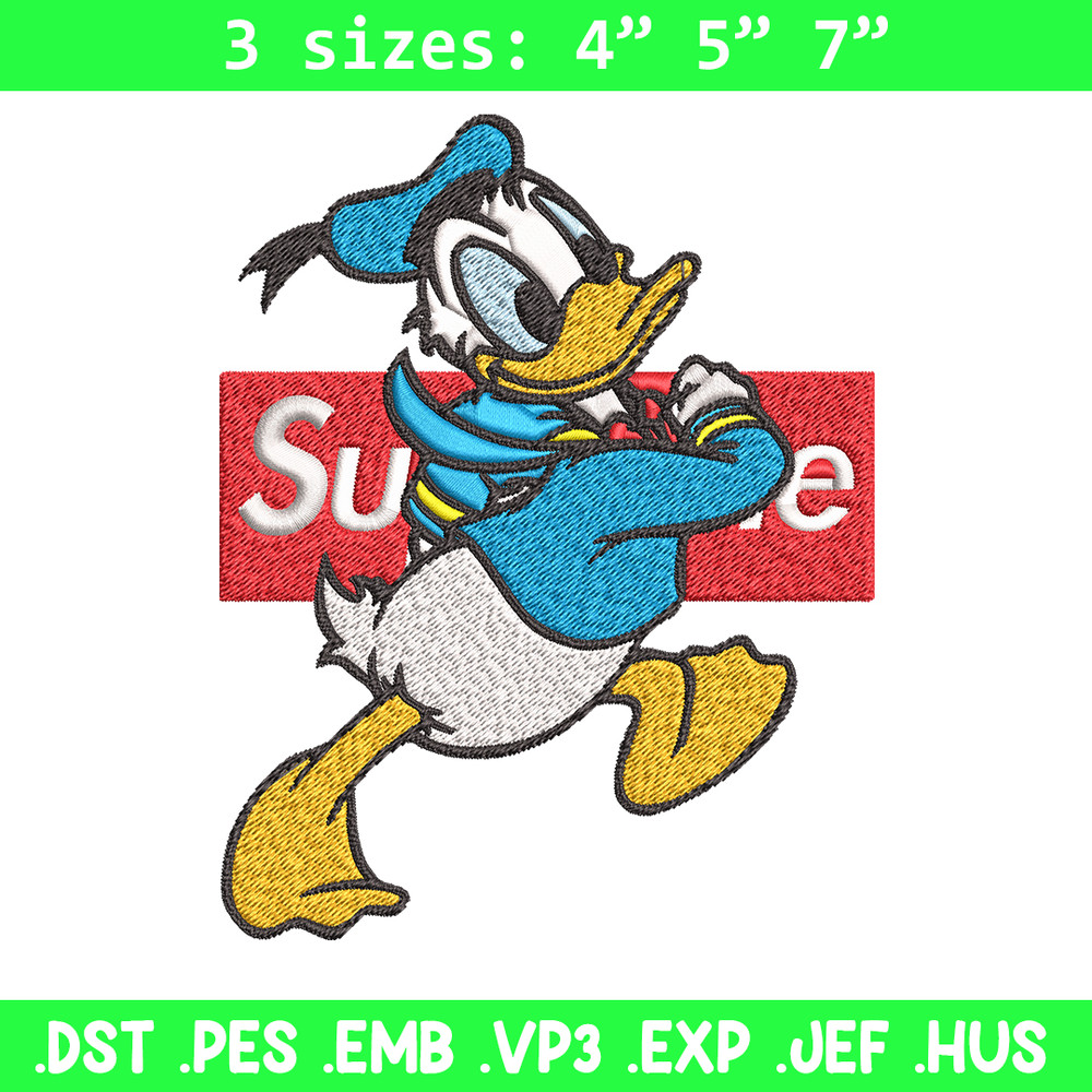 Daisy Duck Supreme Embroidery design, Disney Embroidery, cartoon design, Embroidery File, Disney shirt, Instant download.jpg