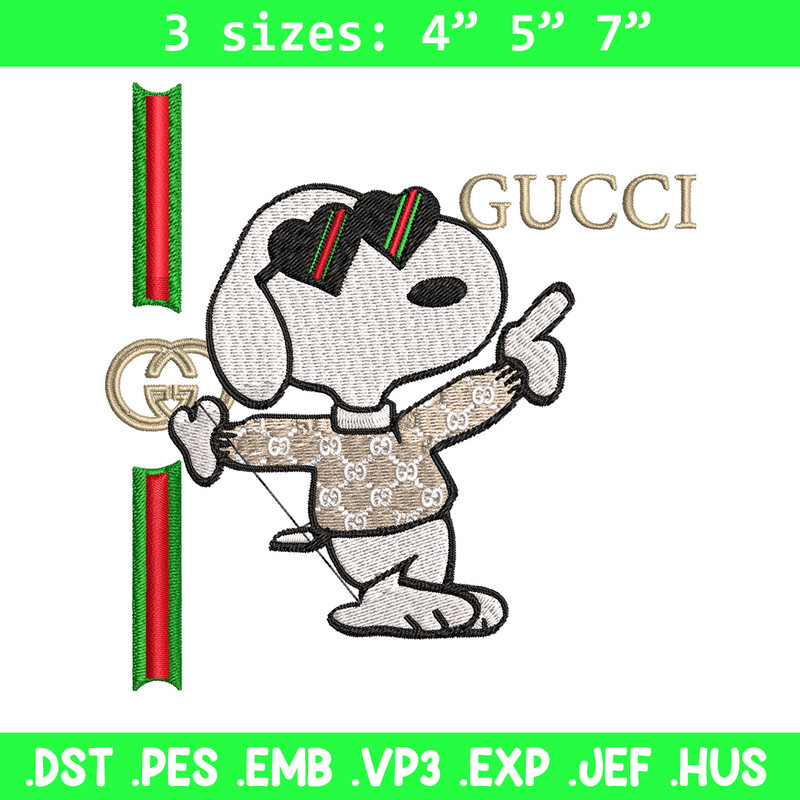 Dog gucci Embroidery Design, Gucci Embroidery, Embroidery File, Logo shirt, Sport Embroidery, Digital download..jpg