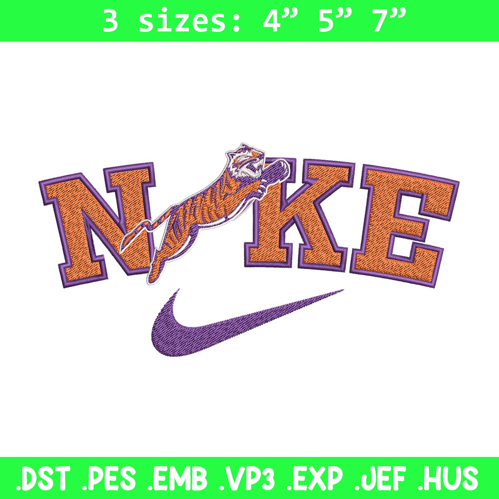 Edward Waters Tigers embroidery design, Sport embroidery, Nike design, Embroidery file,Embroidery shirt,Digital download.jpg