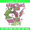 Grinchmas mode embroidery design, Grinch embroidery, Chrismas design, Embroidery shirt, Embroidery file,Digital download.jpg