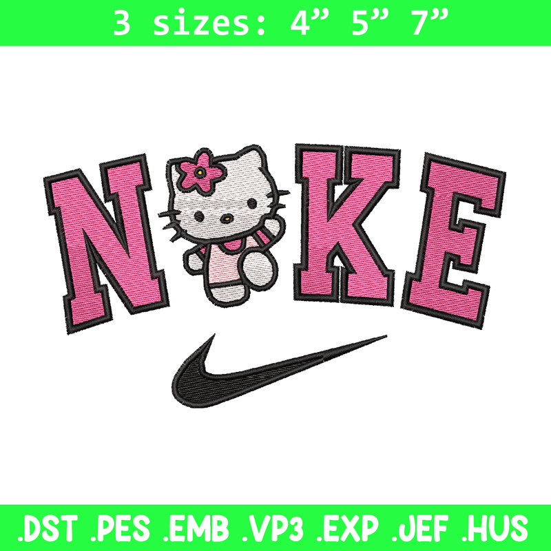 Hello Kitty Nike embroidery design, Hello Kitty embroidery, nike design, logo design, logo shirt, Digital download.jpg