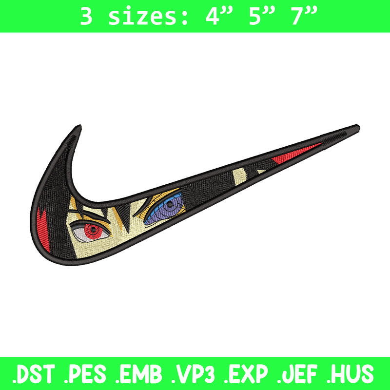 Itachi Uchiha nike embroidery design, Naruto embroidery, Nike design, Logo shirt, anime shirt, digital download.jpg