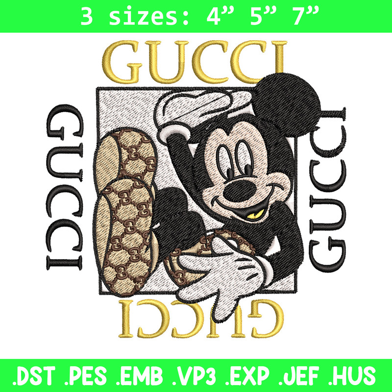 Mickey box gucci Embroidery Design, Gucci Embroidery, Brand Embroidery, Logo shirt, Embroidery File, Digital download.jpg