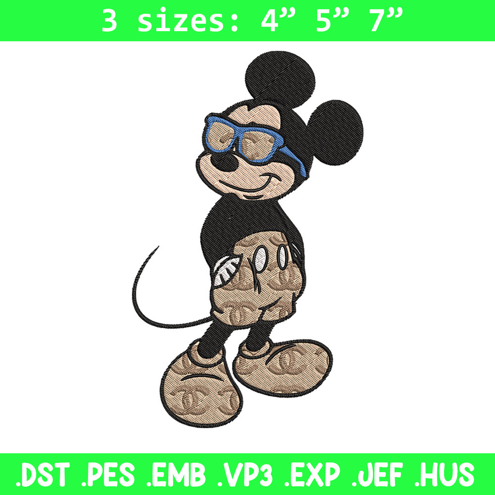 Mickey cool Embroidery Design, Gucci Embroidery, Brand Embroidery, Embroidery File, Logo shirt, Digital download.jpg