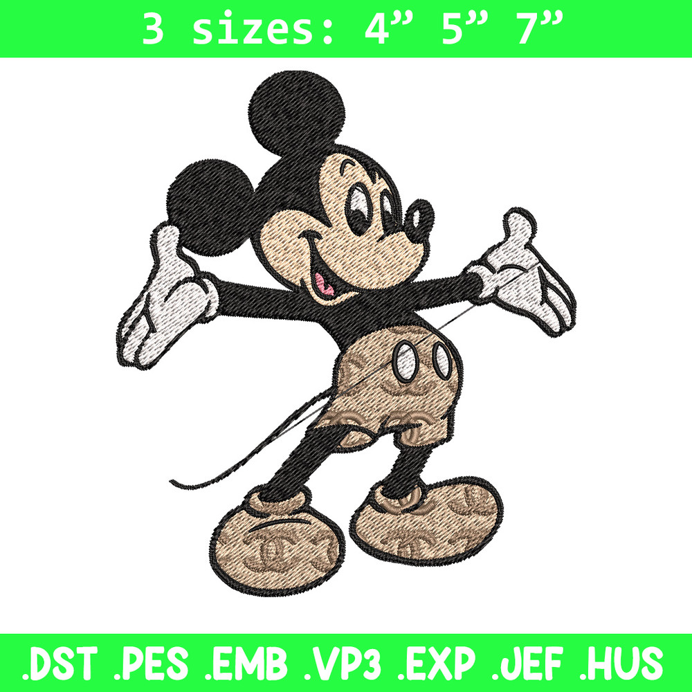 Mickey happy Embroidery Design, Gucci Embroidery, Brand Embroidery, Embroidery File, Logo shirt, Digital download.jpg