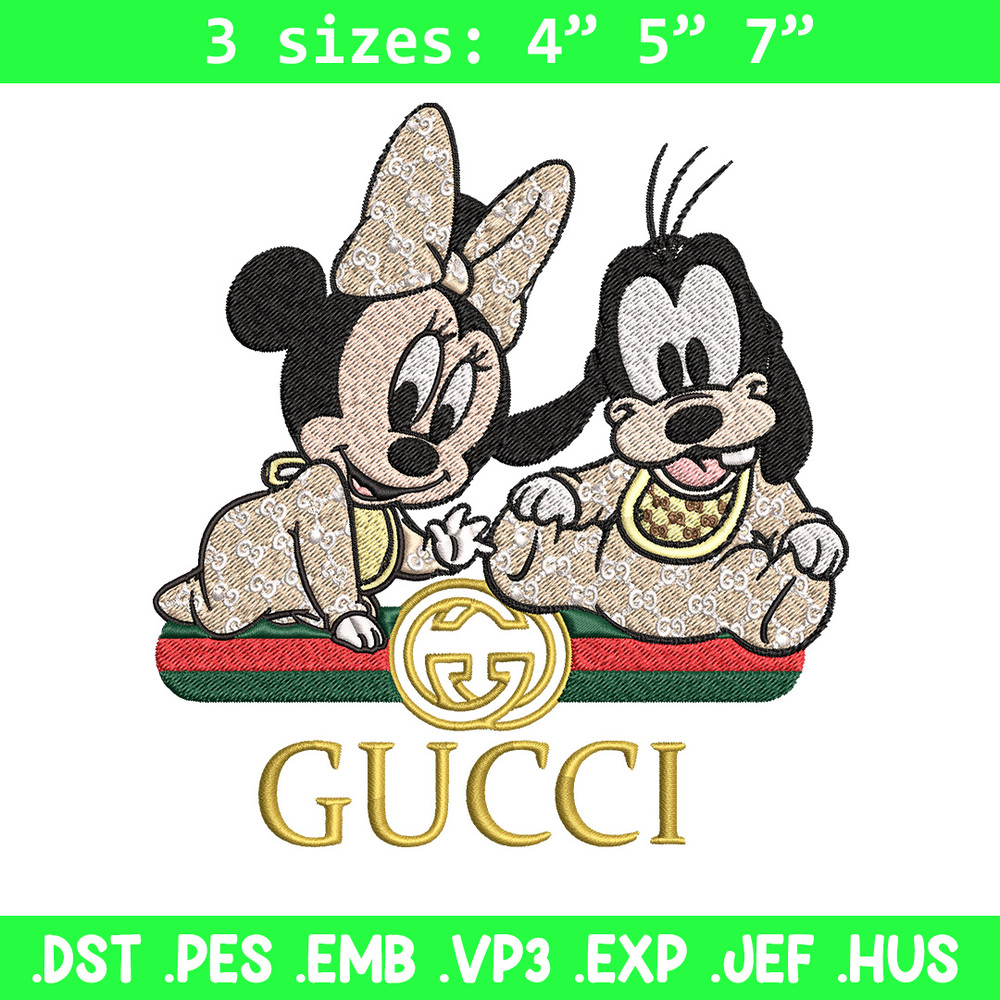 Minnie goofy baby Embroidery Design, Gucci Embroidery, Embroidery File, Logo shirt, Sport Embroidery, Digital download..jpg