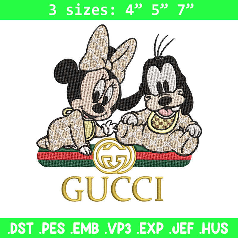 Minnie goofy baby Embroidery Design, Gucci Embroidery, Embroidery File, Logo shirt, Sport Embroidery, Digital download..jpg