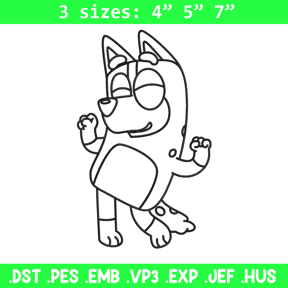 Mom Bluey Coloring Pages Embroidery, Bluey Embroidery, Embroidery File, cartoon design, cartoon shirt, Digital download..jpg