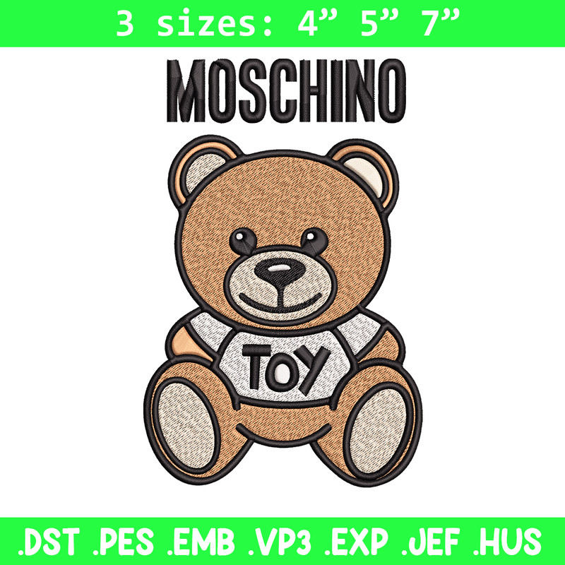 Moschino Kids Teddy logo Embroidery design, Moschino Embroidery, logo design, Embroidery File, Instant download..jpg