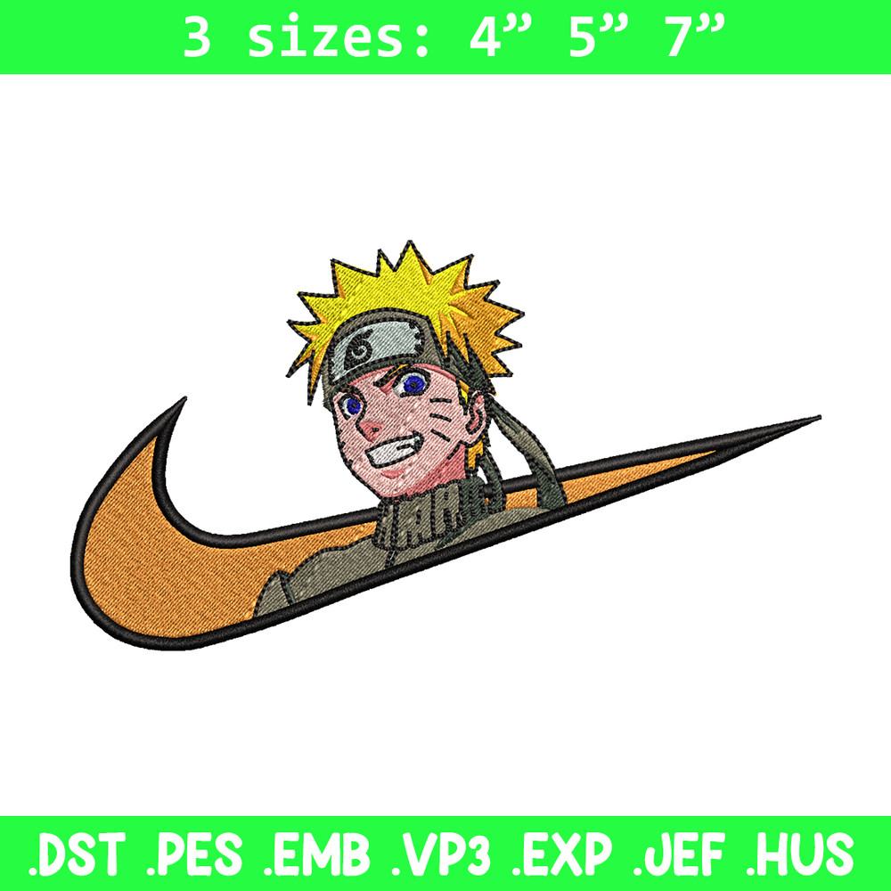 Naruto smile Nike Nike embroidery design, Naruto embroidery, Nike design, anime design, anime shirt, Digital download.jpg