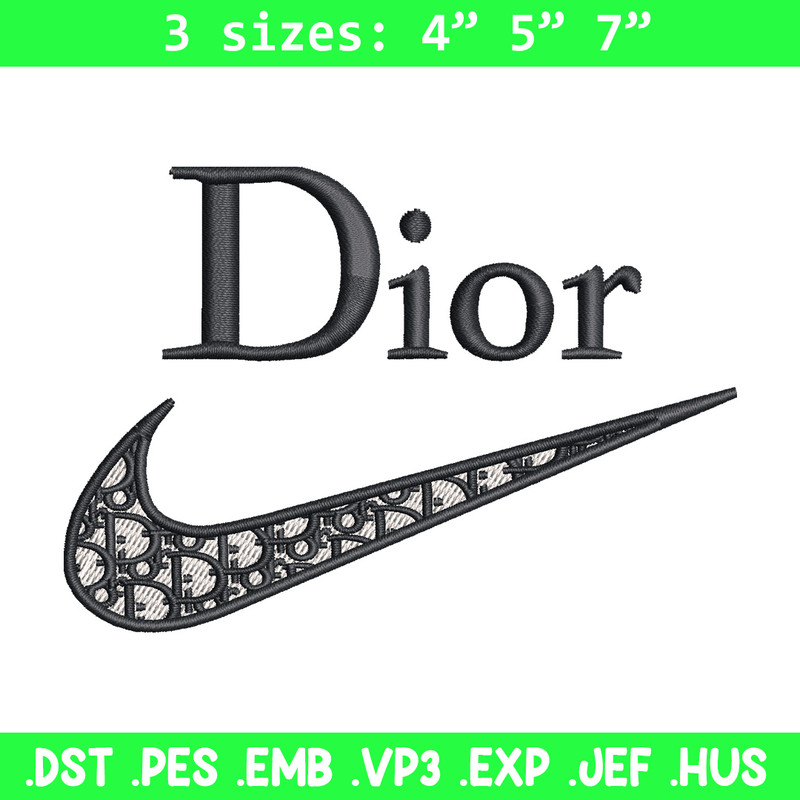 Nike dior embroidery design, Dior embroidery, Emb design, Embroidery shirt, Embroidery file, Digital download.jpg