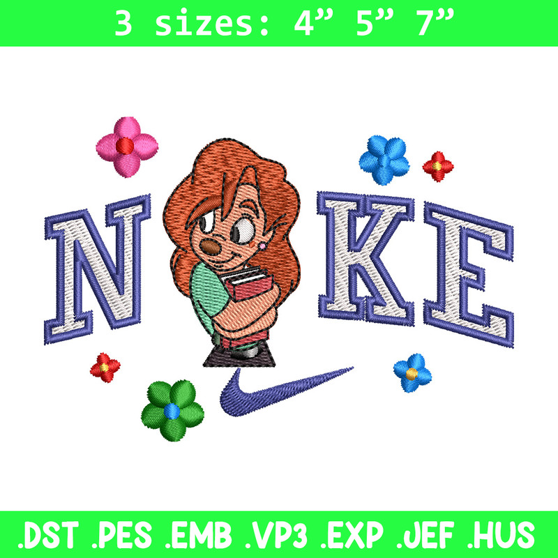 Nike flower girl embroidery design, Nike embroidery, Nike design, Embroidery shirt, Embroidery file,Digital download.jpg