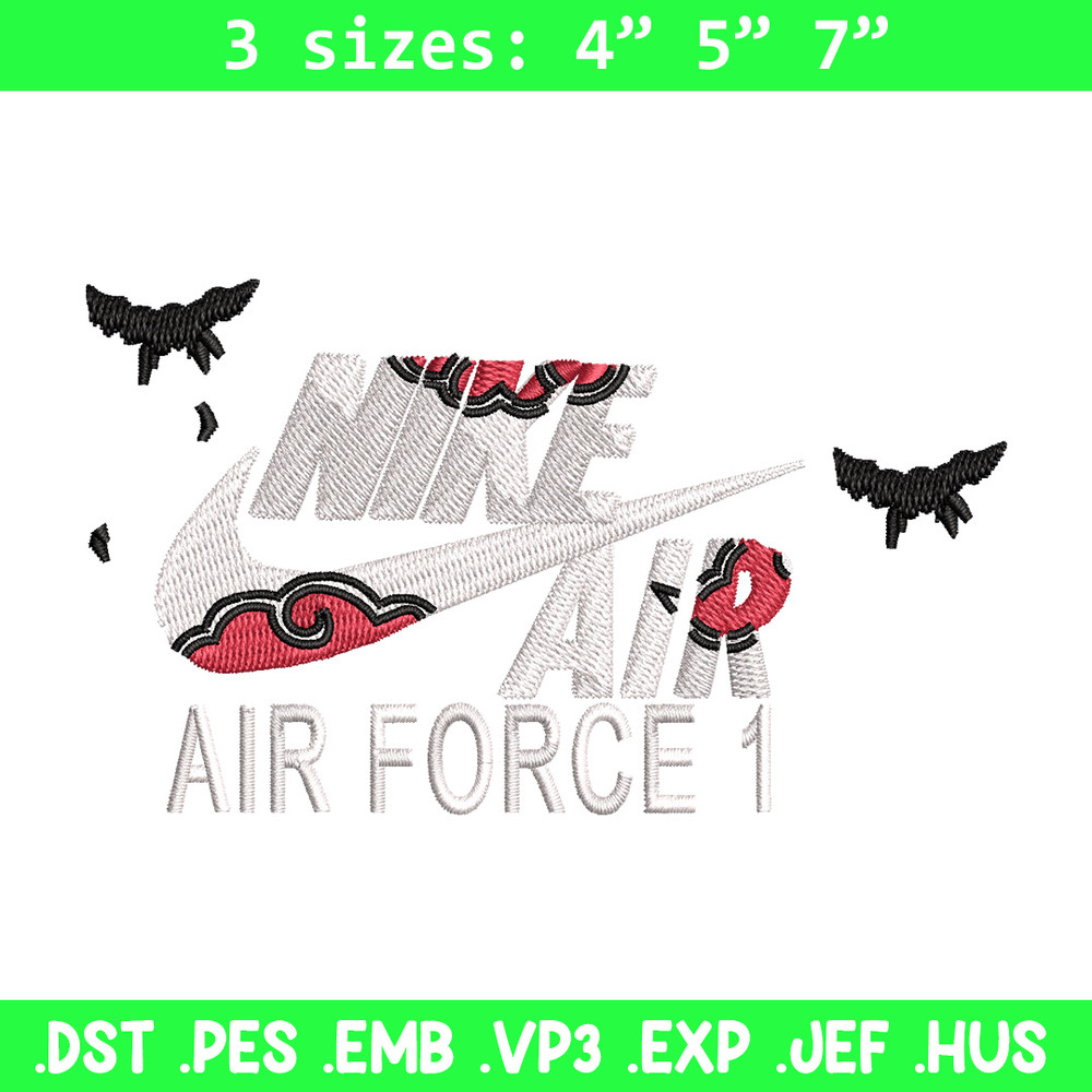 Nike itachi embroidery design, Naruto embroidery, Nike design,Embroidery file,Embroidery shirt,Digital download.jpg