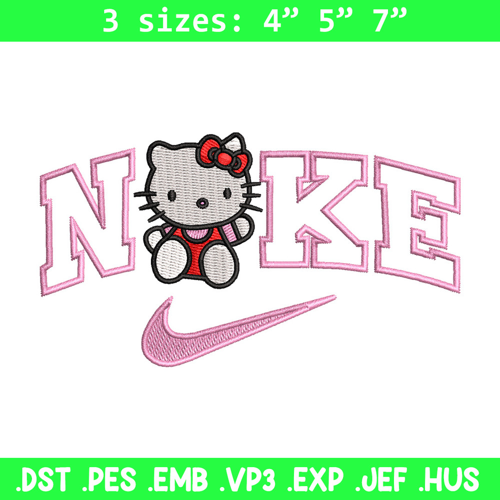 Nike kitty embroidery design, Kitty embroidery, Nike design, Embroidery shirt, Embroidery file, Digital download.jpg