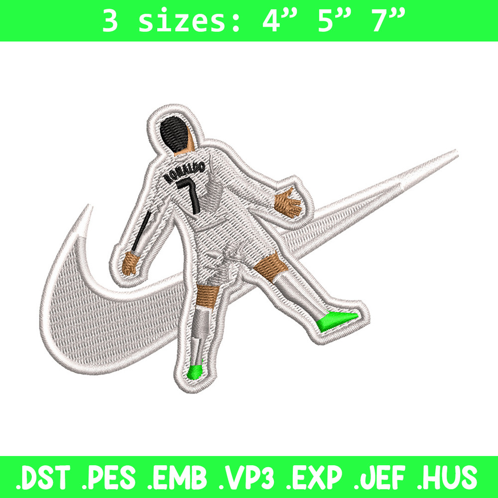 Nike ronaldo embroidery design, Ronaldo embroidery, Nike design, Embroidery shirt, Embroidery file, Digital download.jpg