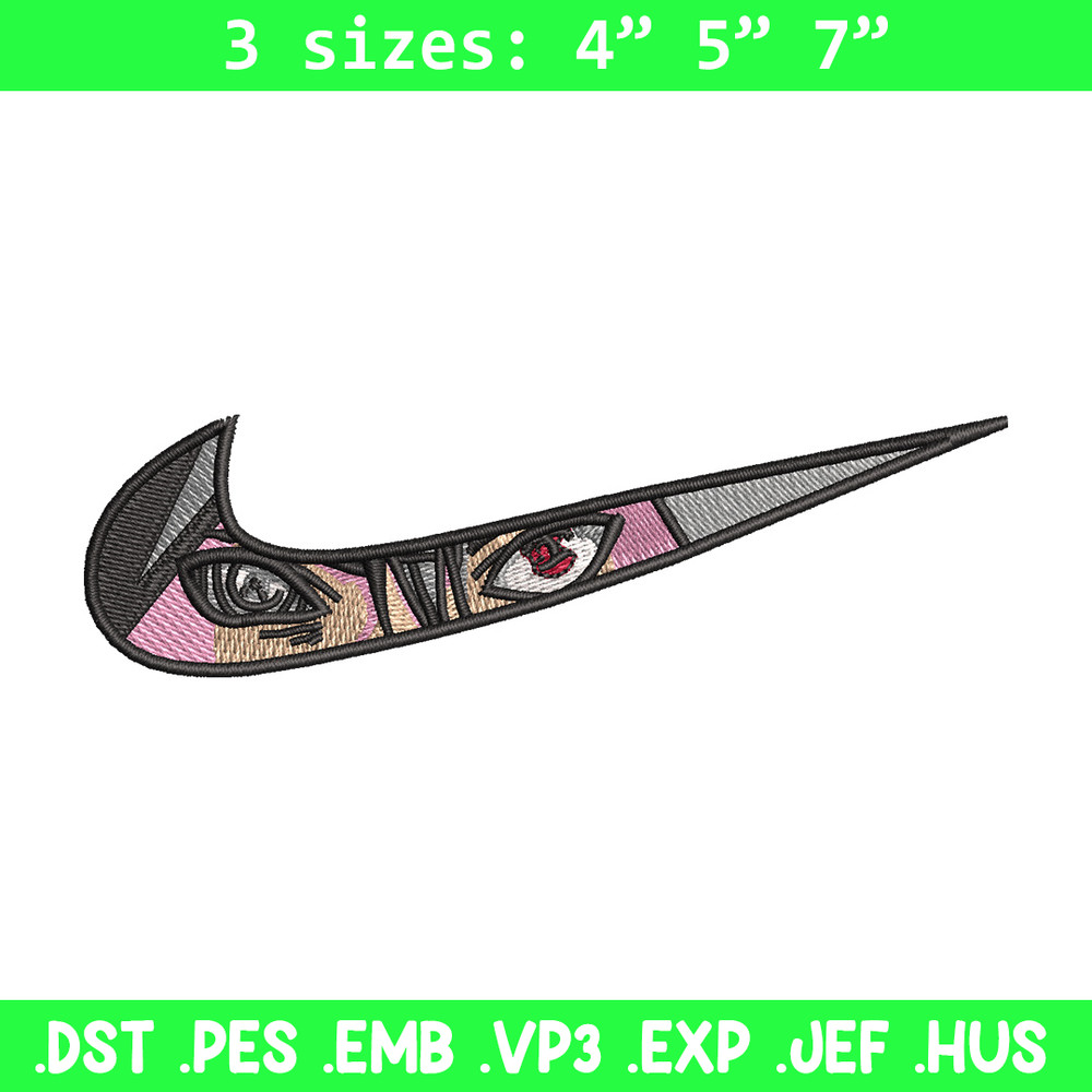 Nike sasuke embroidery design, Naruto embroidery, Emb design, Embroidery shirt, Embroidery file, Digital download.jpg