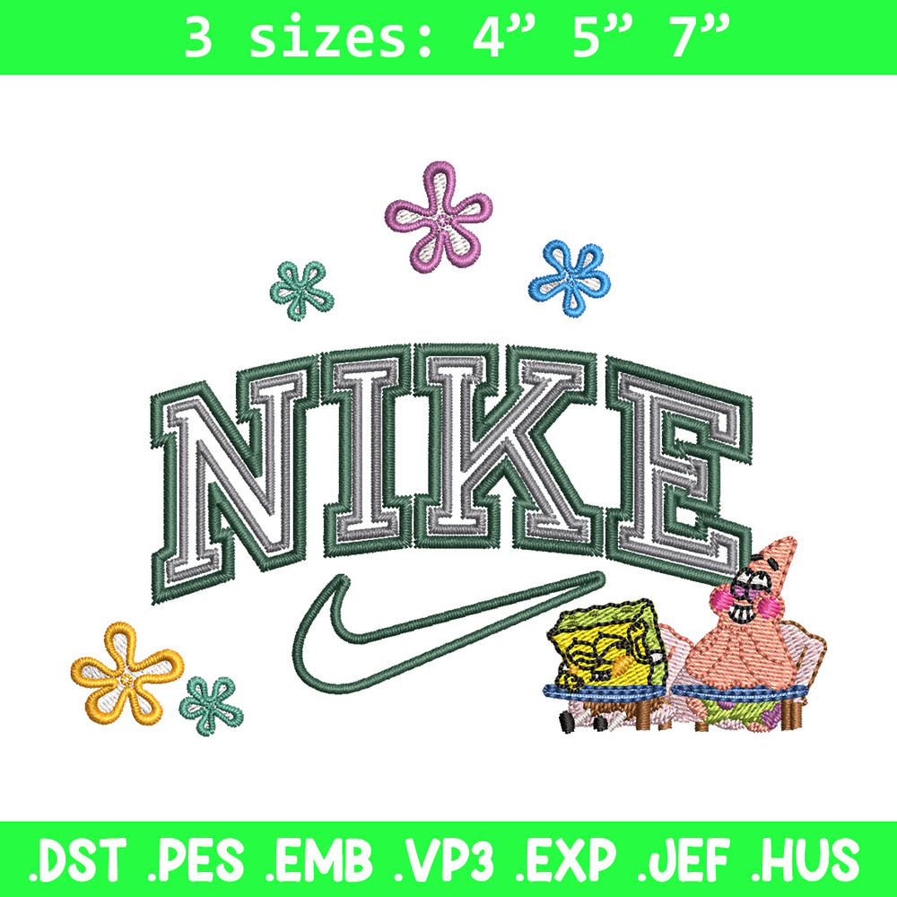 Nike spongebob embroidery design, Spongebob embroidery, Nike design, Embroidery shirt, Embroidery file,Digital download.jpg