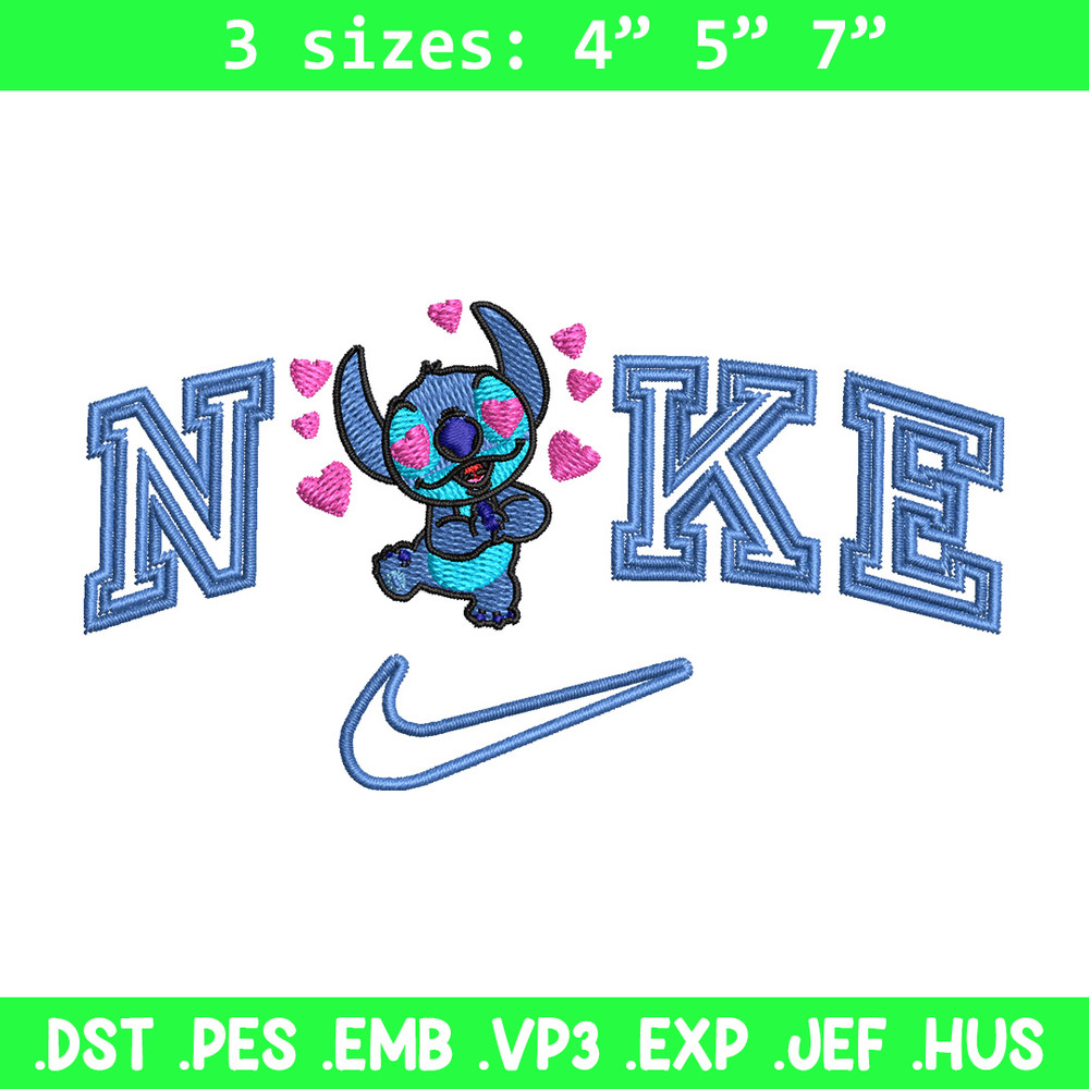 Nike stitch heart embroidery design, Stitch embroidery, Nike design, Embroidery file,Embroidery shirt, Digital download.jpg