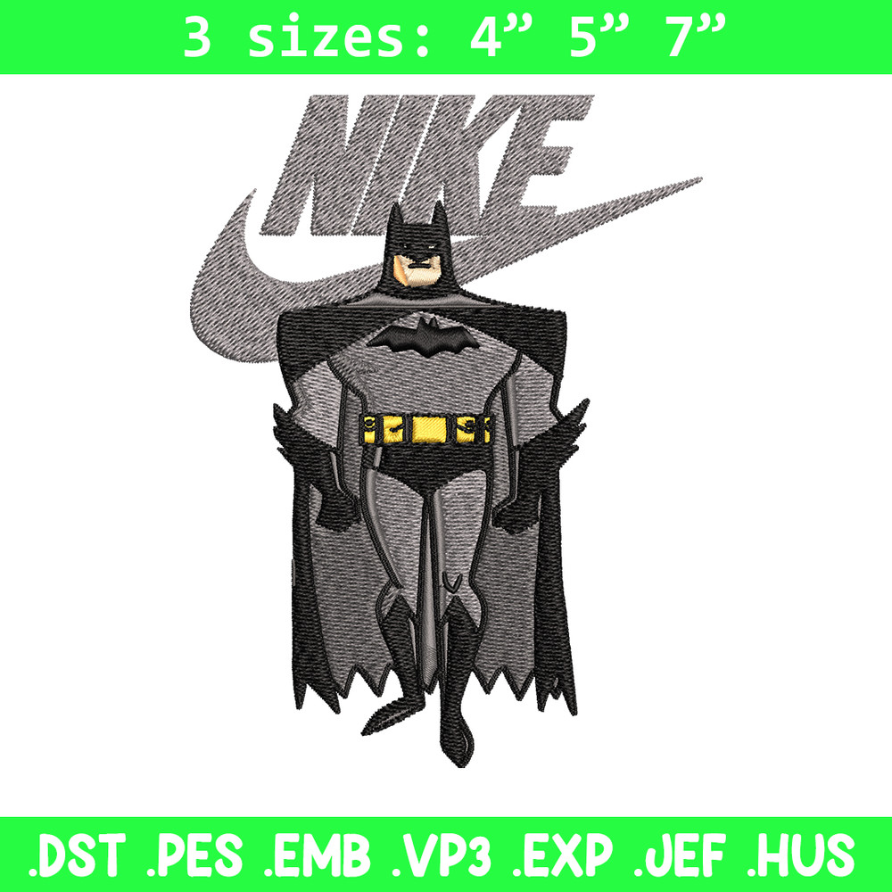 Nike Swoosh Batman Embroidery design, Batman cartoon Embroidery, Nike design, Embroidery file, Instant download..jpg