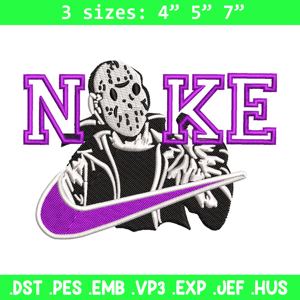 Nike x horror embroidery design, Horror movie embroidery, Nike design, Embroidery shirt, Embroidery file,Digital download.jpg