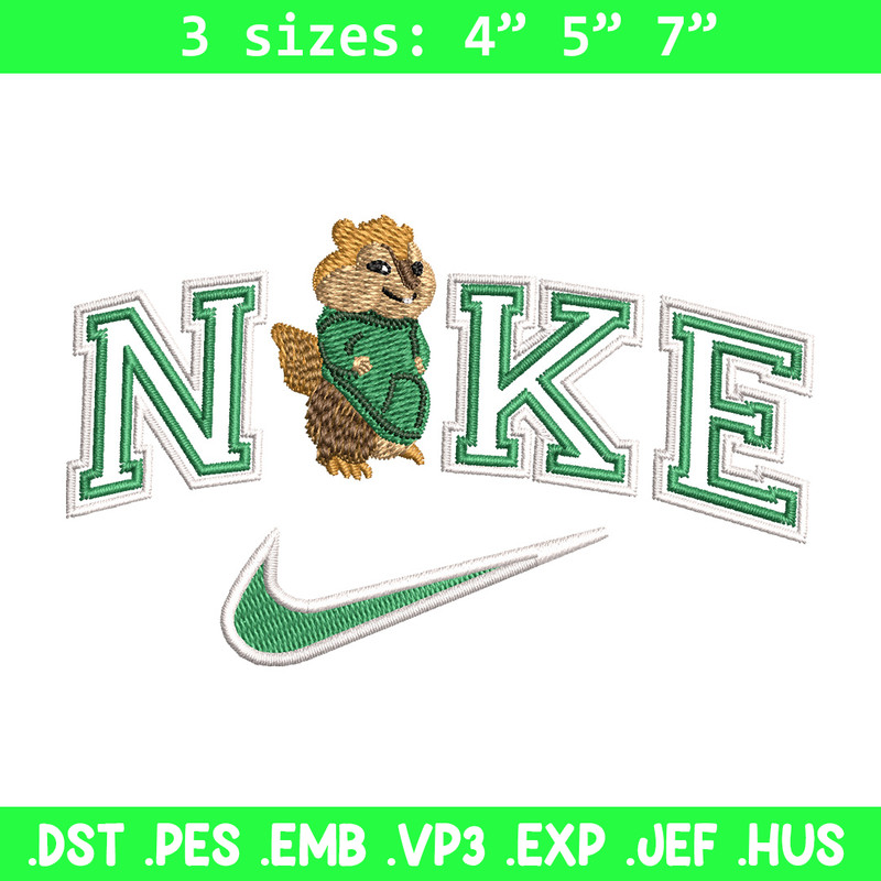 Nike x squirrel embroidery design, squirrel embroidery, Nike design, Embroidery shirt, Embroidery file,Digital download.jpg