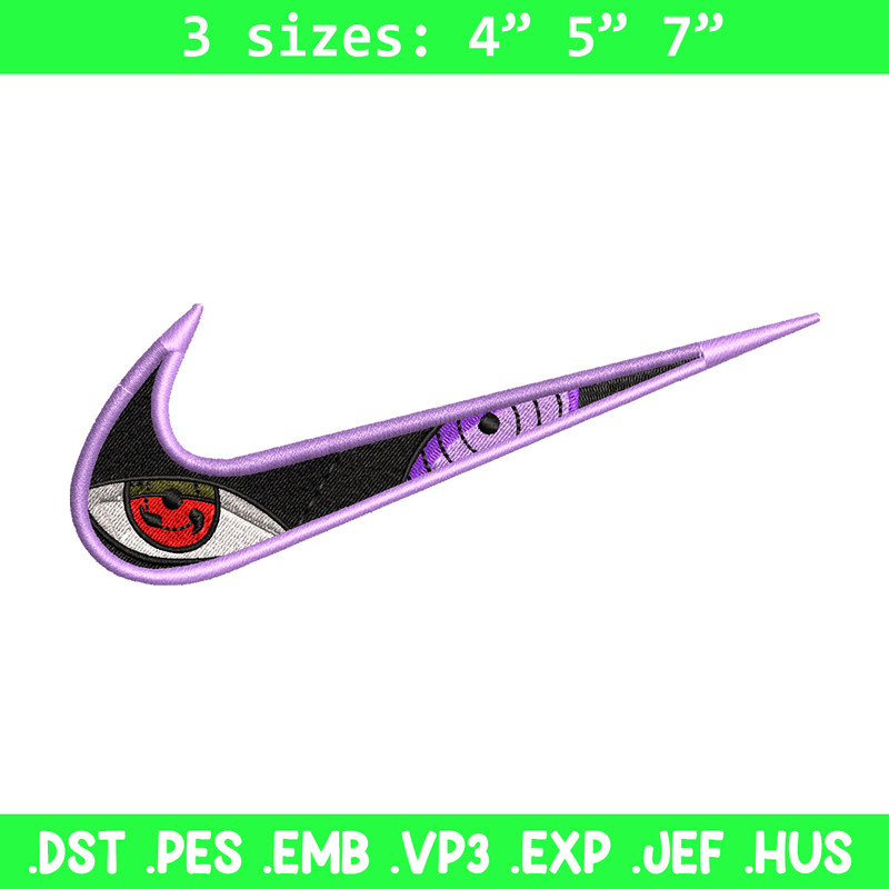 Sharingan Nike embroidery design, Naruto embroidery, Nike design, anime design, anime shirt, Digital download.jpg