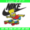 Simpson funny Nike Embroidery design, Simpson cartoon Embroidery, Nike design, Embroidery file, Instant download..jpg