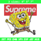 Spongebob Squarepants Supreme Embroidery design, Spongebob Embroidery, cartoon design, Embroidery File, Digital download.jpg