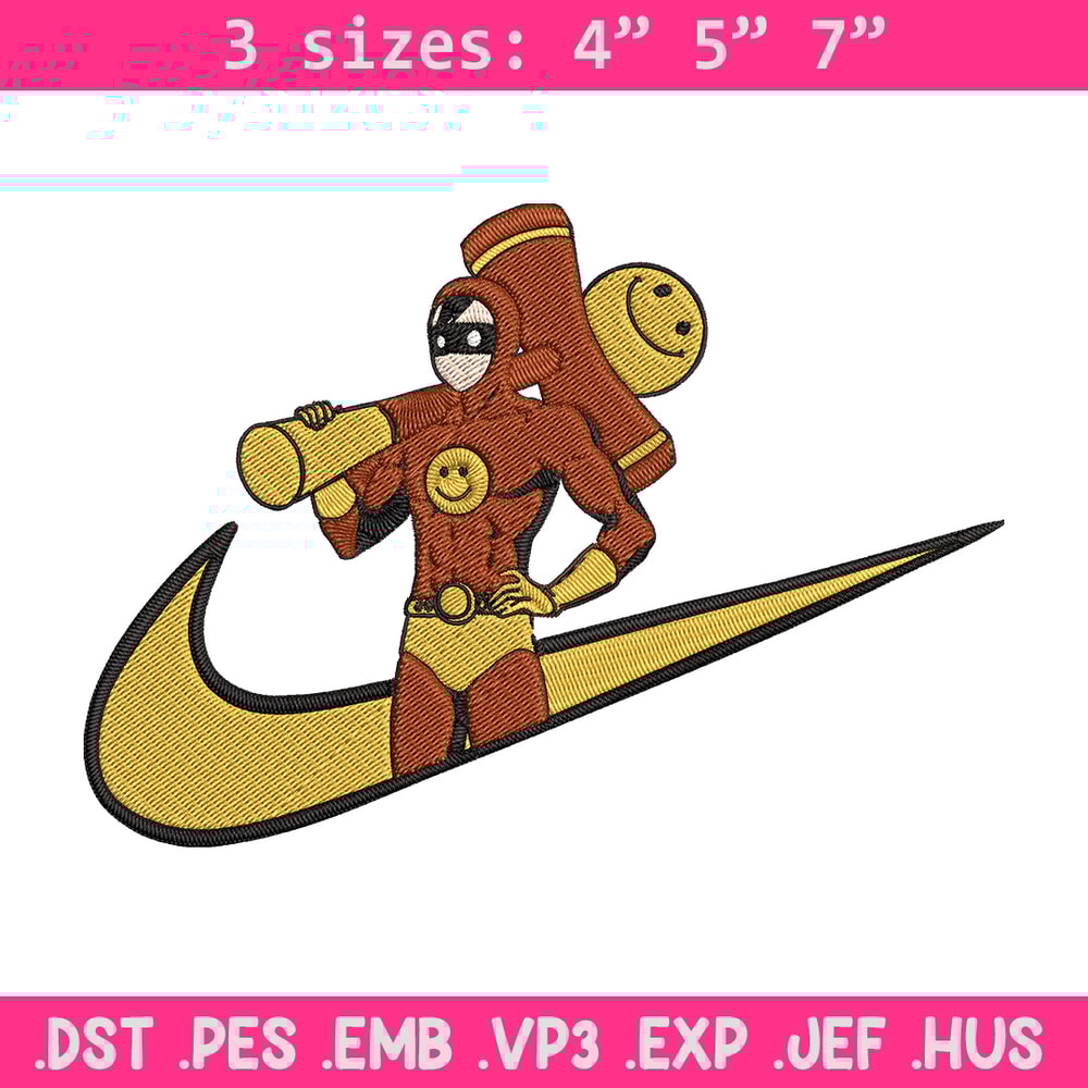Smile Man Embroidery Design, One punch man Embroidery, Embroidery File, Nike Embroidery, Anime shirt,Digital download.jpg