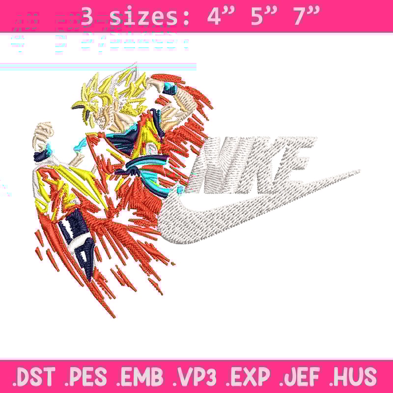 Son Goku Nike Embroidery design, Dragon ball Embroidery, Nike design, anime shirt, Embroidery file, Instant download..jpg