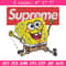 Spongebob Squarepants Supreme Embroidery design, Spongebob Embroidery, cartoon design, Embroidery File, Digital download.jpg